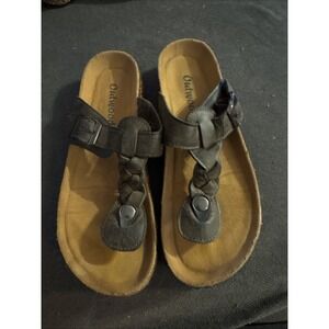 Women's Outdoors Sandals Size8 Thong Brown